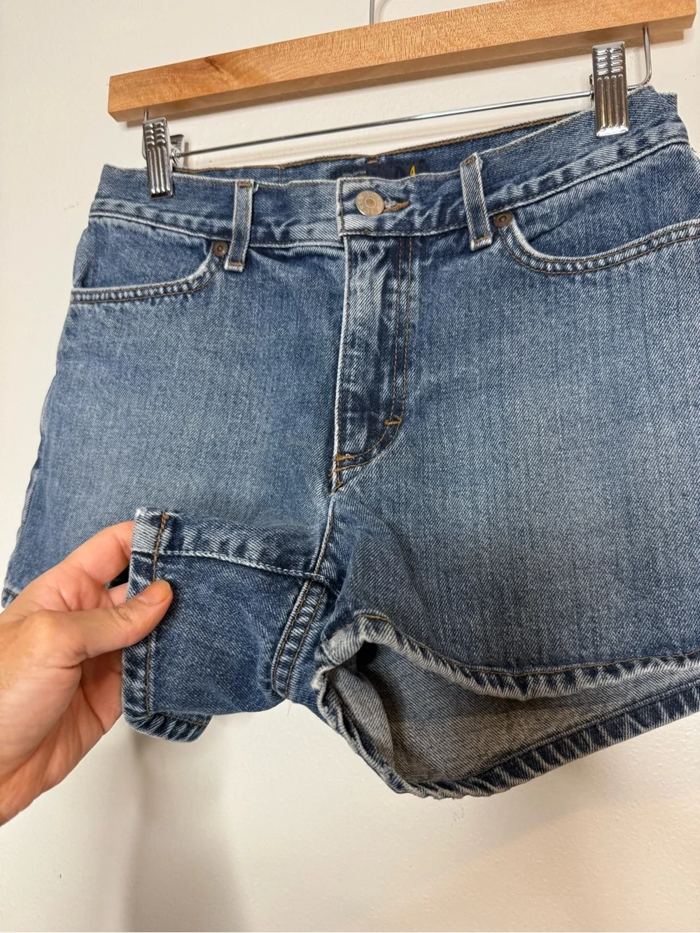 Vintage J. Crew Made in USA 100% Cotton Denim Mini Shorts size 4